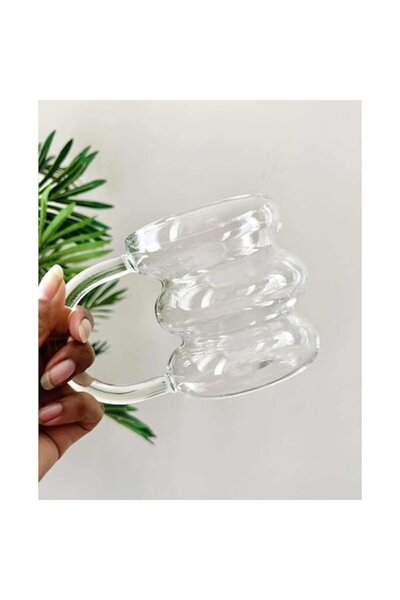 GIA'S WORLD Transparent Glass Mug 400ml