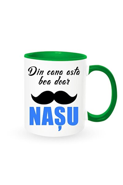 OEM Cană personalizată pentru Naș cu mesajul: „Aceasta este cana Nașului”, mo...