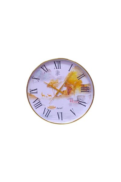 Ariel C Cola Quartz Analogue Wall Clock A-3591 | Silent Non-Ticking Sweep | Clear Bold Numerals
