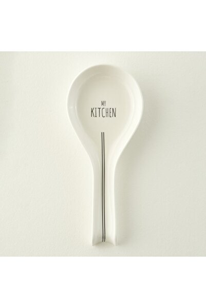 Bella Maison حامل أدوات المائدة من البورسلين الأبيض من ماي كيتشن (24.4×11.2×2.4 سم)