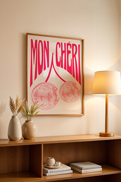 Basquiart Poster cu ramă din lemn din seria Lucky You, decor de perete nr:88