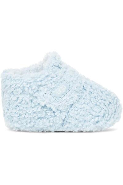 UGG Bixbee – Gökyüzü Mavi Kıvırcık Sentetik Kürk Bebek Botu