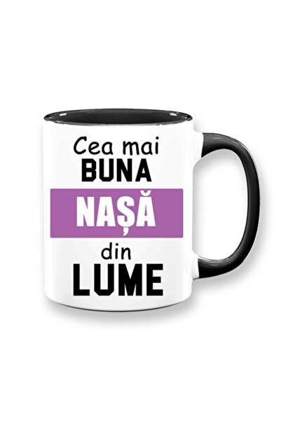 OEM Cană personalizată pentru NASA cu mesajul: „Cea mai bună nașă din lume”, ...