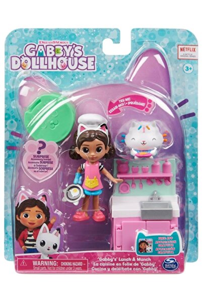 Spinmaster Gabbys Dollhouse Set Papusa 9.7cm cu Pisicuta Buca