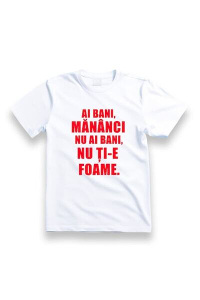 OEM Personalized Cotton T-Shirt 'If you have money you eat, if you don't you ...