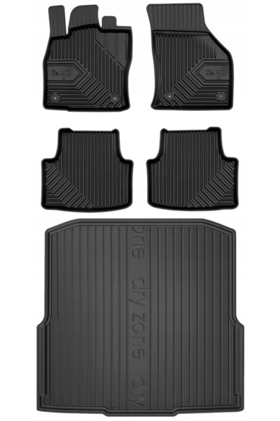 Other SET 77 Covorașe și preș Skoda Octavia 3 Kombi 2012-2020 bw.