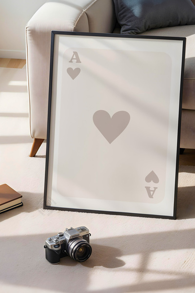 Basquiart Poster cu ramă neagră din seria Lucky You, decor de perete nr:15