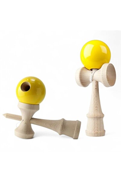 GIA'S WORLD Jucărie interactivă Kendama galbenă pentru copii și adulți - Kend...