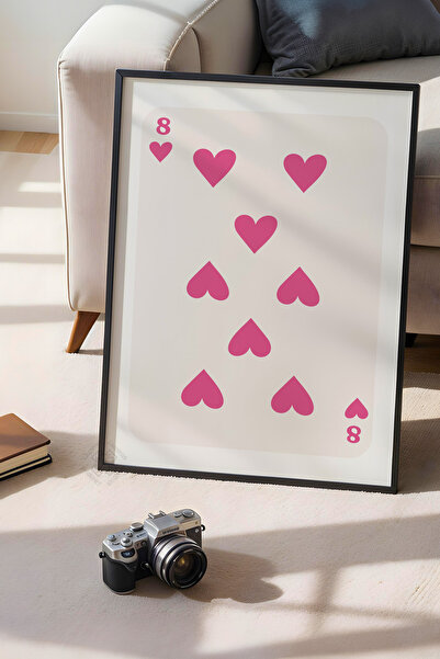 Basquiart Poster cu ramă neagră din seria Lucky You, decor de perete nr:60