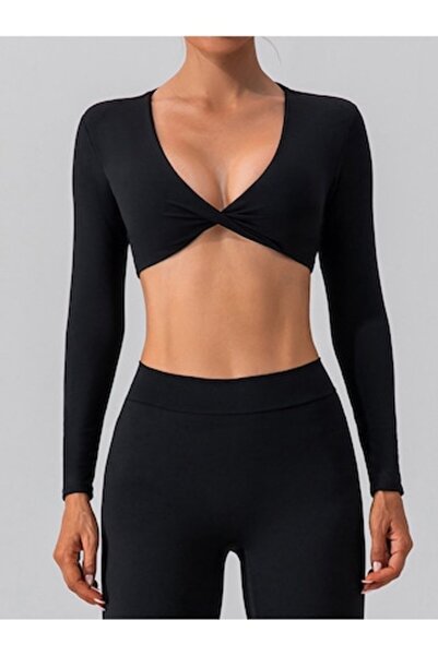 GIA'S WORLD Black Sport Blouse GIA'S WORLD, Size 38 EU