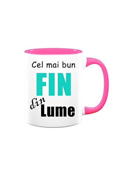 OEM Cană personalizată pentru fin cu mesajul „Cel mai bun fin din lume”, desi...