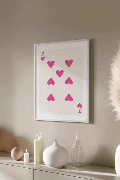 Basquiart Poster cu ramă albă din seria Lucky You, decor de perete nr:59