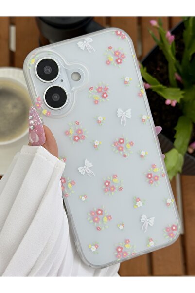 Go Aksesuar Iphone 17 Uyumlu Darbe Önleyici Mat Şeffaf Baskılı Silikon Kılıf