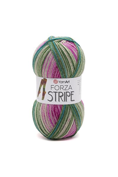 Yarnart خيط حياكة فورزا سترايب - إبرولي-2808
