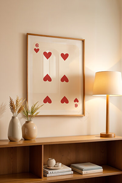 Basquiart Poster cu ramă din lemn din seria Lucky You, decor de perete pictat...