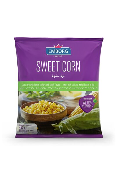 Emborg ذرة حلوة 450 جرام عبوة من 12 قطعة