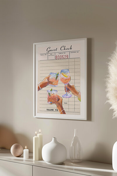 Basquiart Poster cu ramă albă din seria Lucky You, decor de perete nr:13