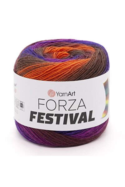 Yarnart FESTIVAL FORZA - AȚĂ DE TRICOTAT MARBLEIZED EBRULİ-2903