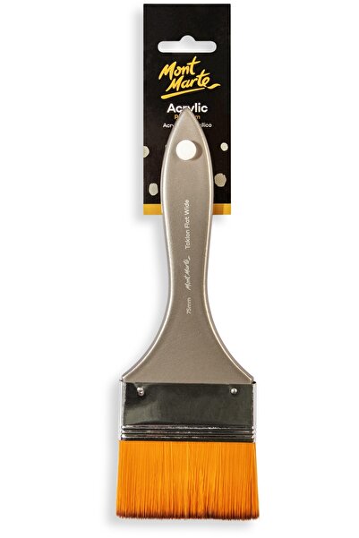 Mont Marte MM Sanatçı Akrilik Fırçası Premium Taklon Düz Geniş 75mm