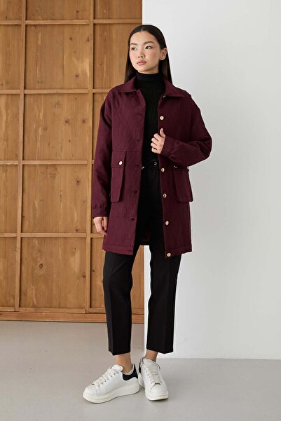 Rimel Moda Master Kapitone Kap Bordo