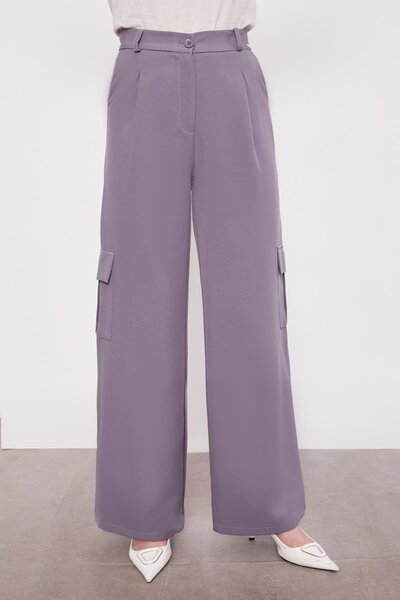 Levidor Παντελόνι με λεπτομέρεια τσέπης από ανθρακί