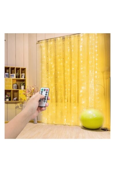 Unbranded/Generic Installation Type Curtain 3x3m with Remote Control, 300 LEDs