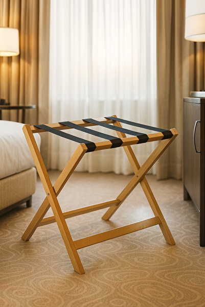 Efesteel Ahşap Bavul Sehpası