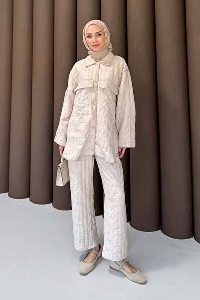 Melike Tatar Quilted Piping Suit 32-3714