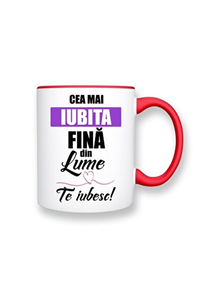 OEM Cană personalizată pentru fină cu mesajul: „Cea mai iubită fină din lume,...