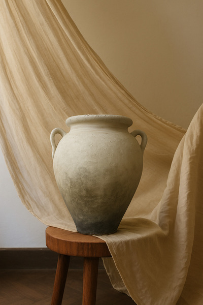 Yalda atelier Vionne büyük eskitme kuplu modern vazo