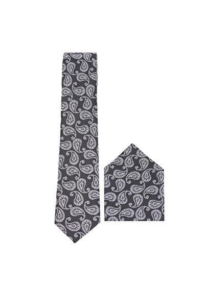 Tudors Шарена класическа мъжка вратовръзка с джобна кърпичка