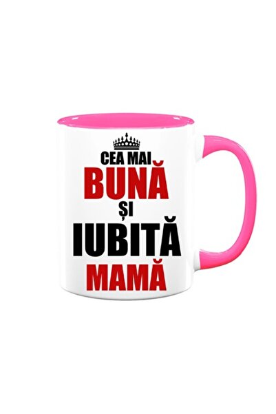 OEM Cană personalizată pentru mamă cu mesajul „Cea mai bună și iubită mamă”, ...