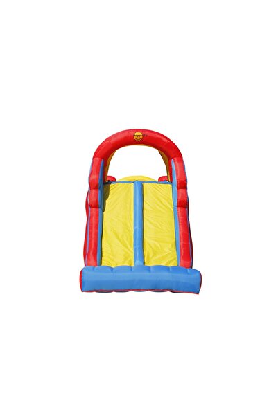 Happy Hop Mega Slide inflatable mattress with two slides, climbing area, tunnel and jumping area