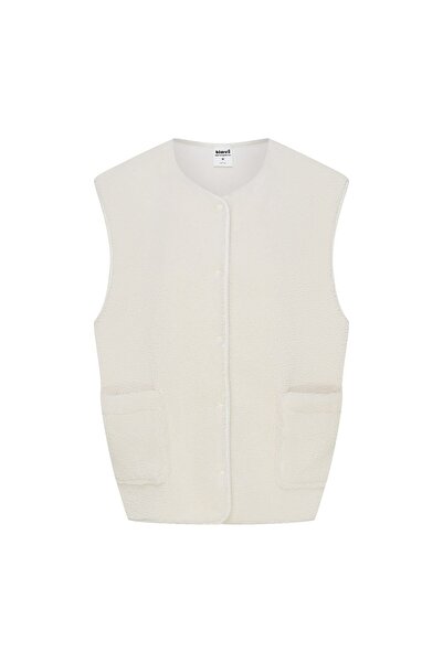 Bloovii Women's Sherpa Vest Soft Fleece with Pockets & Buttons Super Warm | Sherpa