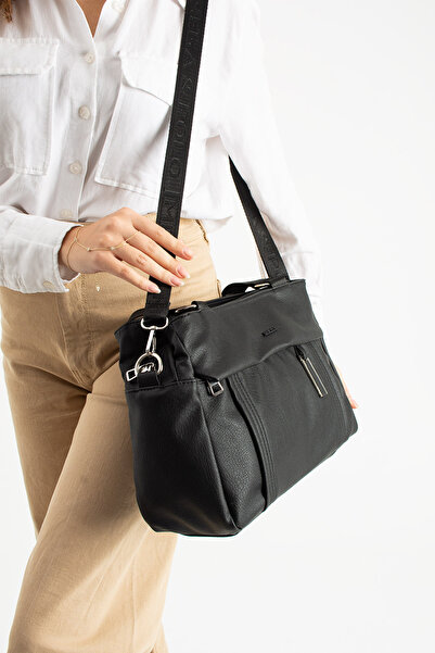 çantamgelsin Geantă Mega Polo pentru femei, din piele artificială moale, cu c...