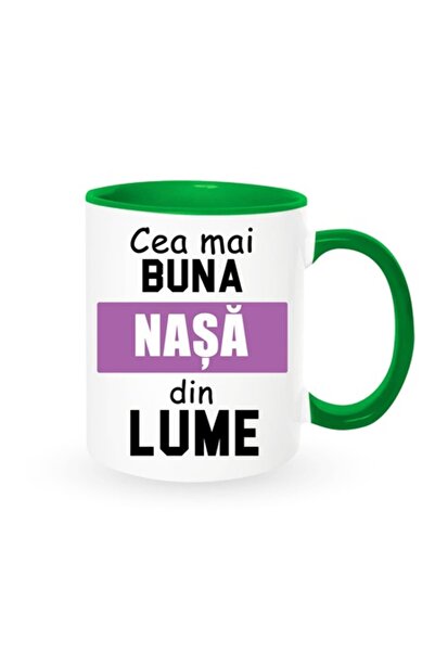 OEM Personalized Mug for Godmother with Message: 'Best Godmother in the World', Purple Model, Betaprint,