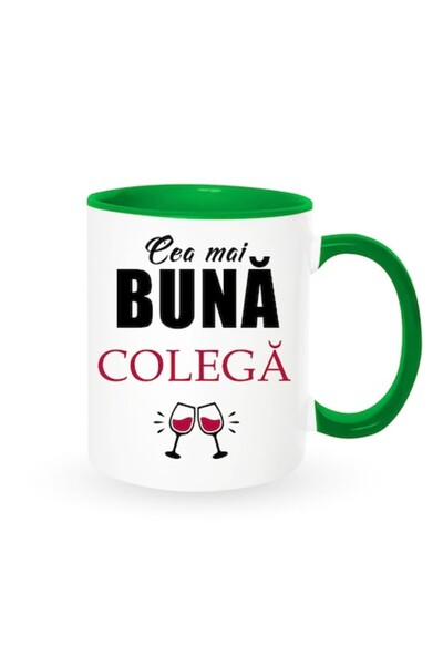 OEM Cană personalizată pentru coleg cu mesajul: „Cel mai bun coleg”, model di...