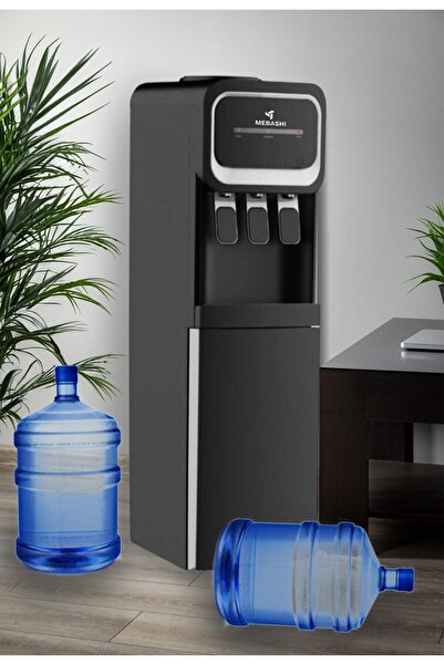 MEBASHI Japan Top Load Water Dispenser, 3-5 Gallons Capacity, Black, 1220W, High Efficiency, Free St