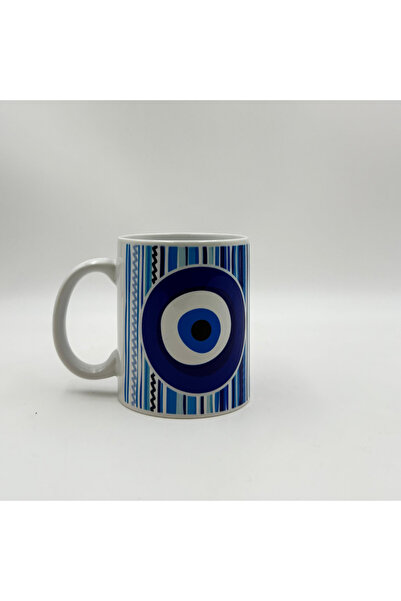 MEVLANA BAZAAR Evil Eye Bead Detailed Mug