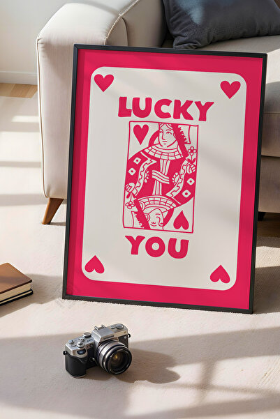 Basquiart Poster cu ramă neagră din seria Lucky You, decor de perete nr:83