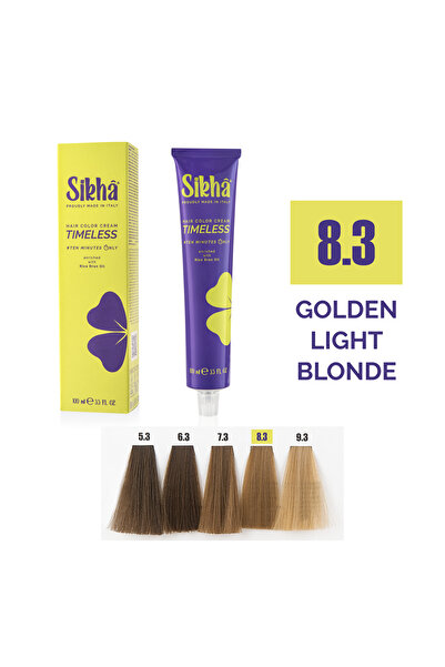 SIKHA Vopsea de păr profesională permanentă Timeless Blond Auriu Deschis 8.3,...