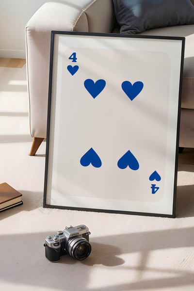 Basquiart Poster cu ramă neagră din seria Lucky You, decor de perete nr:37