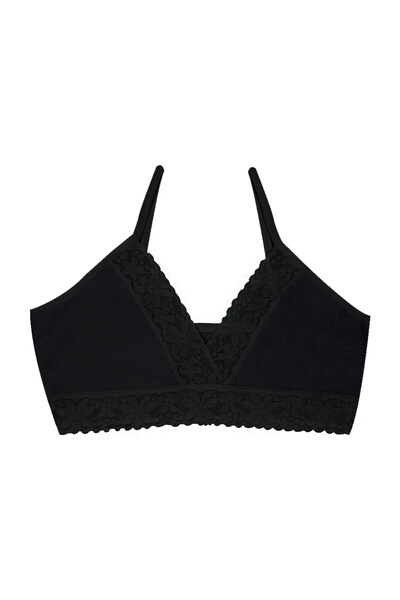 Öts Κοριτσίστικο μπουστάκι 3 τεμαχίων χωρίς επένδυση με λαιμόκοψη σε σχήμα V (96% βαμβάκι - 4% ελαστάνη)