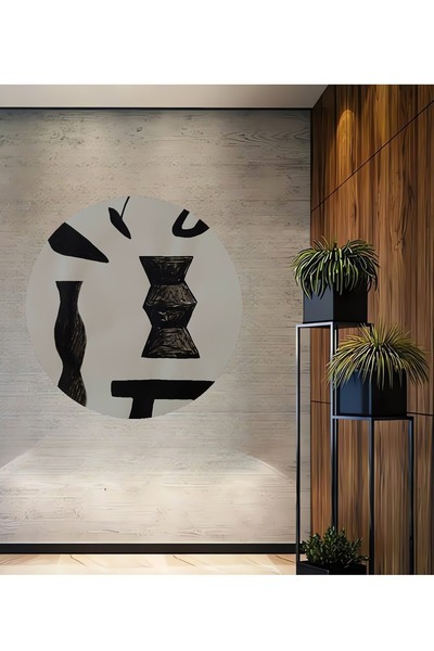 Teona Ahşap Tablou decorativ din lemn dreptunghiular forme de artă abstractă