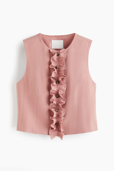 H&M Fırfırlı Yelek