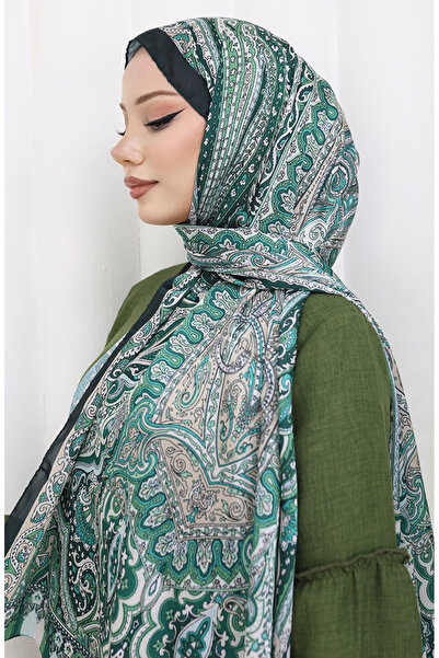 sefamerve Εθνοτικό σχέδιο Janjan Shawl 70304-09 Σμαραγδένιο πράσινο