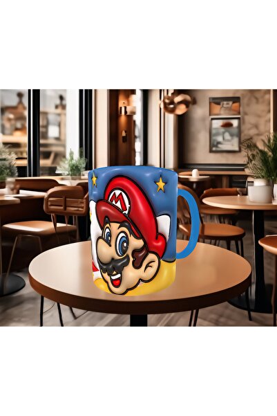 Mugs and love Süper mario baskı hediyelik kaliteli porselen kupa