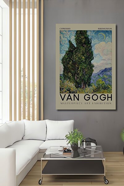 Teona Ahşap Tablou decorativ din lemn rectangular Van Gogh Meisterwerk
