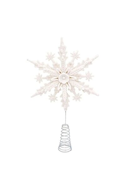 ANTBRO Buchet de Crăciun Antbro® Fulg de Nea Alb cu Sclipici, Metal/Plastic, ...