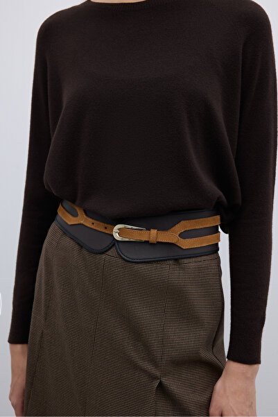 Roman %100 Deri Kemer A.Kahve-Camel K2682106_662